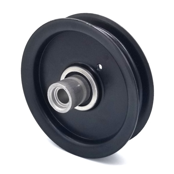 Terre Products Hustler 604219 Flat Idler Pulley - 4'' Flat Dia. - 1/2'' Bore - Steel 31406075F - main
